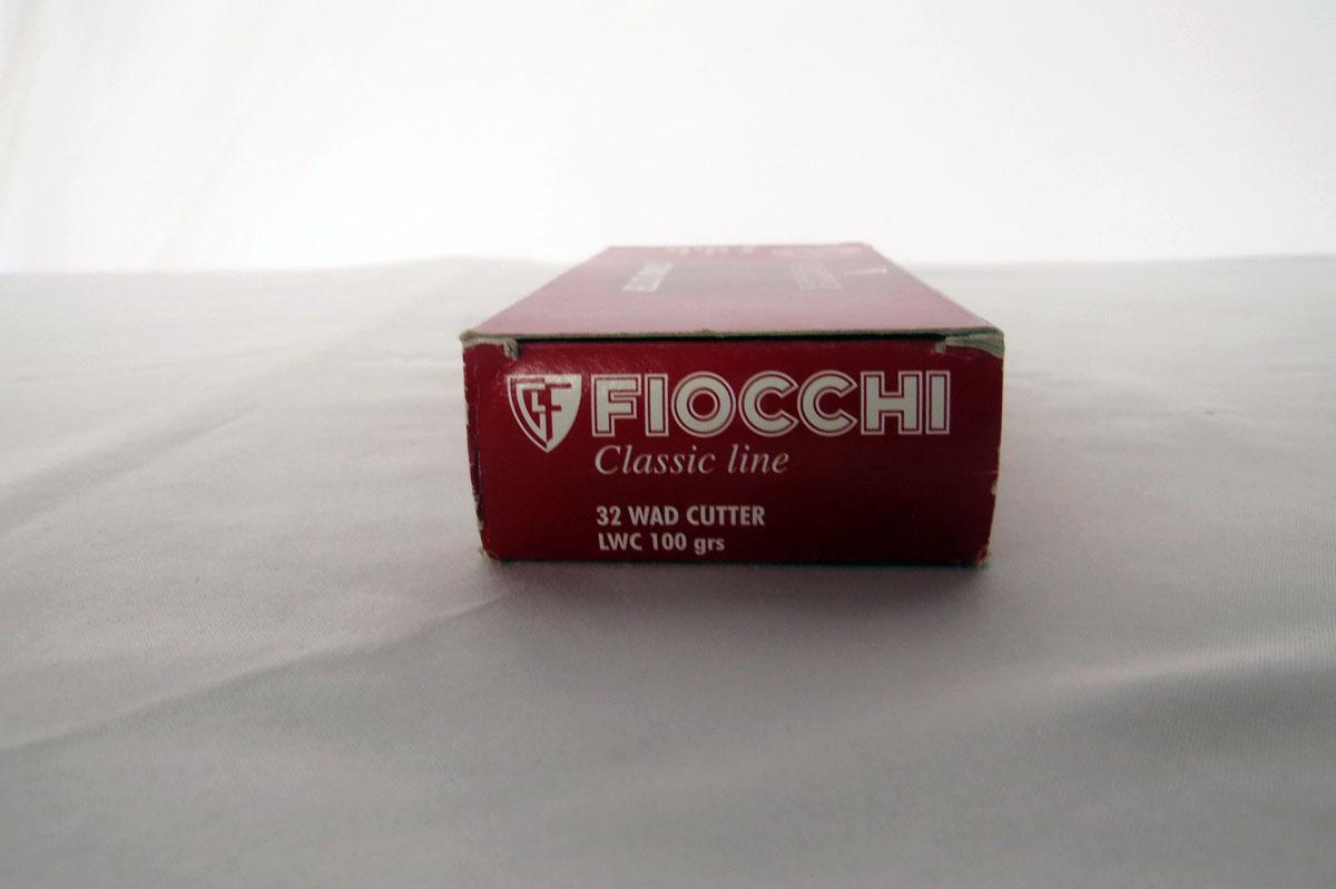 (1) Box of Fiocchi 32 Wadcutter Handgun Ammo.