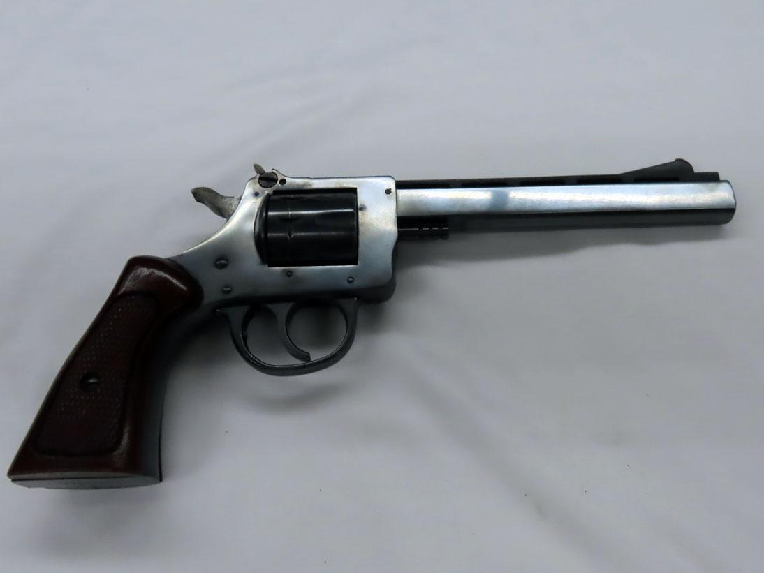 H & R Model 939 Double Action Revolver, SN #AU-128261, .22 Long Rifle Caliber, 9-Shot Cylinder, 6" V