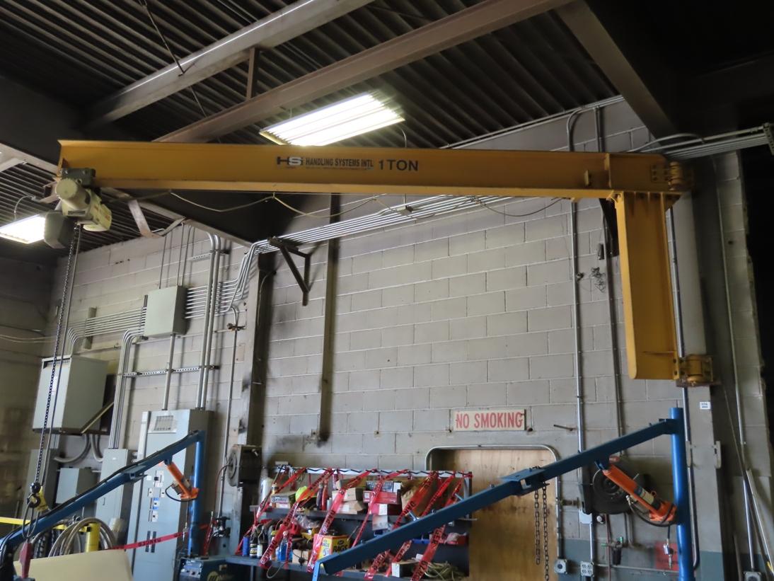 Handling Systems International 1-Ton Overhead Crane Hoist with Coffing JLC 1-Ton Electric Overhead C