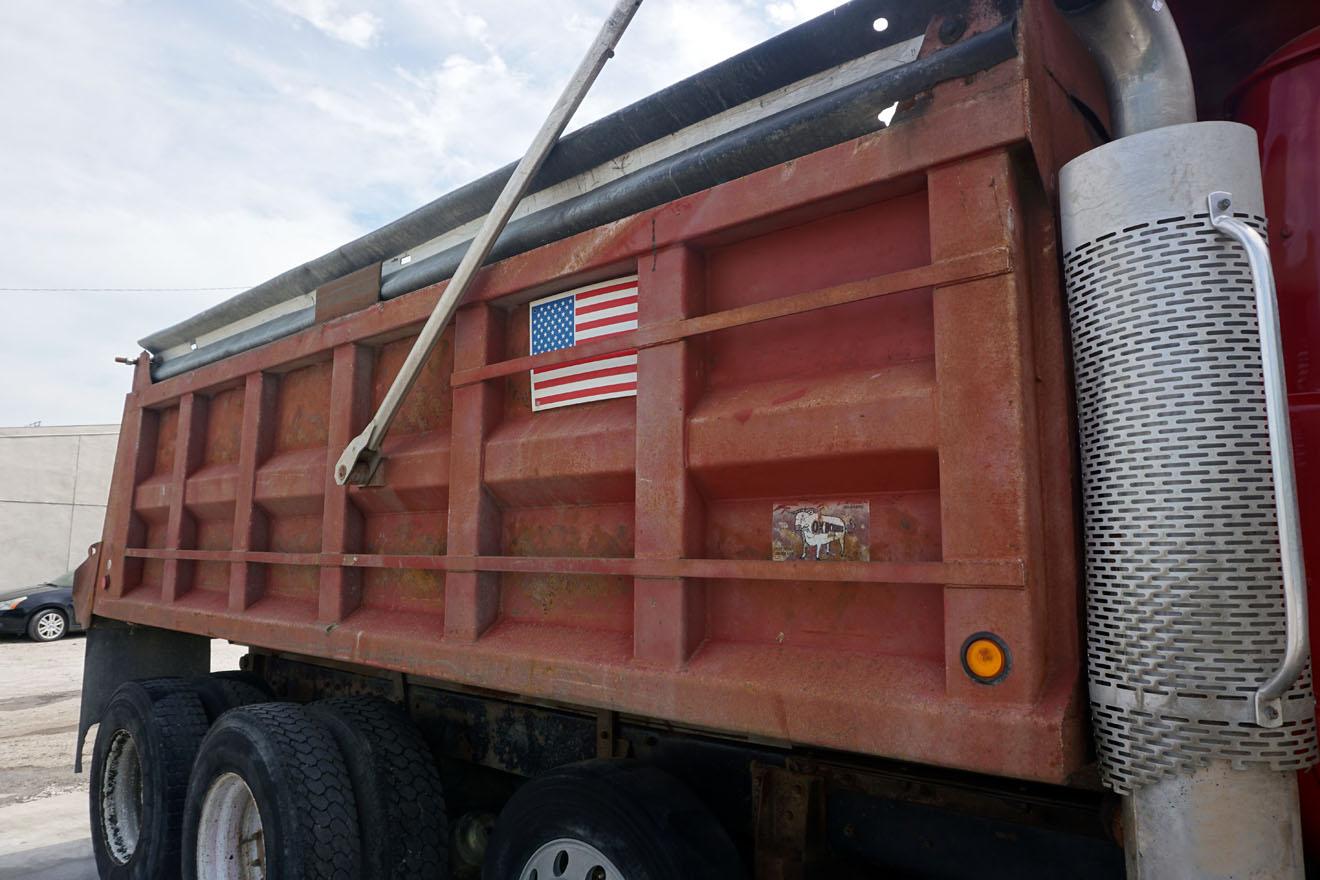 1998 Mack Model RD690S Conventional Triple Axle Dump Truck, VIN# 1M2P264C2WM025737, Mack EM7-300 Tur