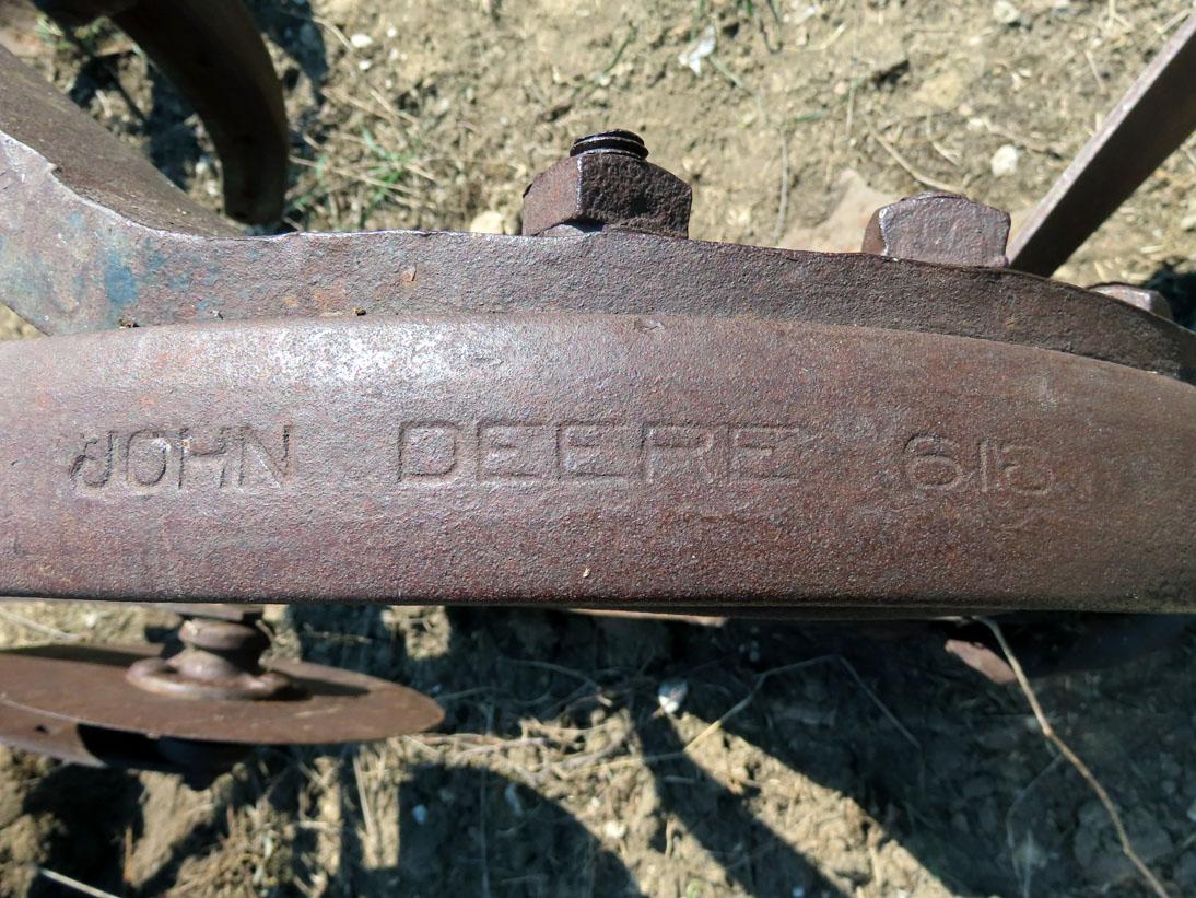 John Deere Model 618 2-Bottom Pull-Type Plow on Steel.