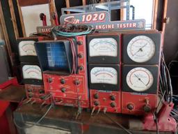 Antique Sun 1020 Electronic Diagnosis Engine Tester with Original Timing Li
