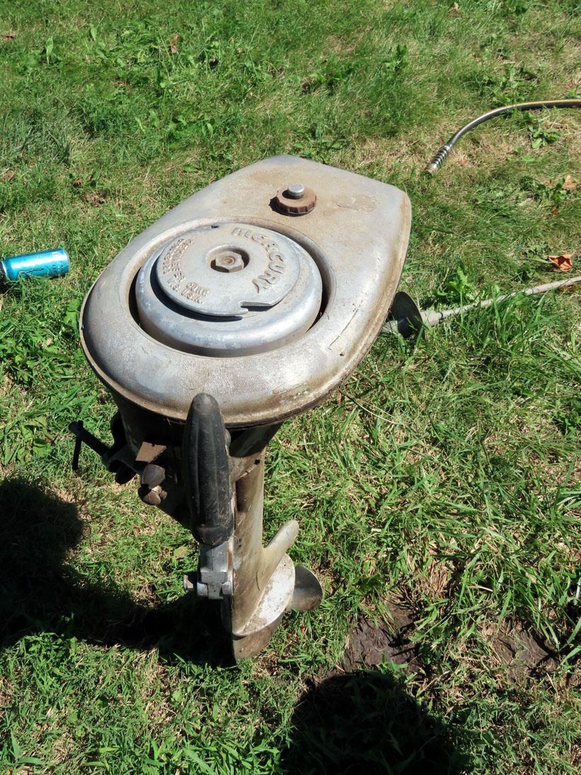 Mercury Antique Outboard Boat Motor.