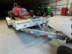 2009 H & H "Speedloader EX" Tandem Axle Aluminum Tilt Deck Trailer, VIN# 4J6A318229K108841, 9,900