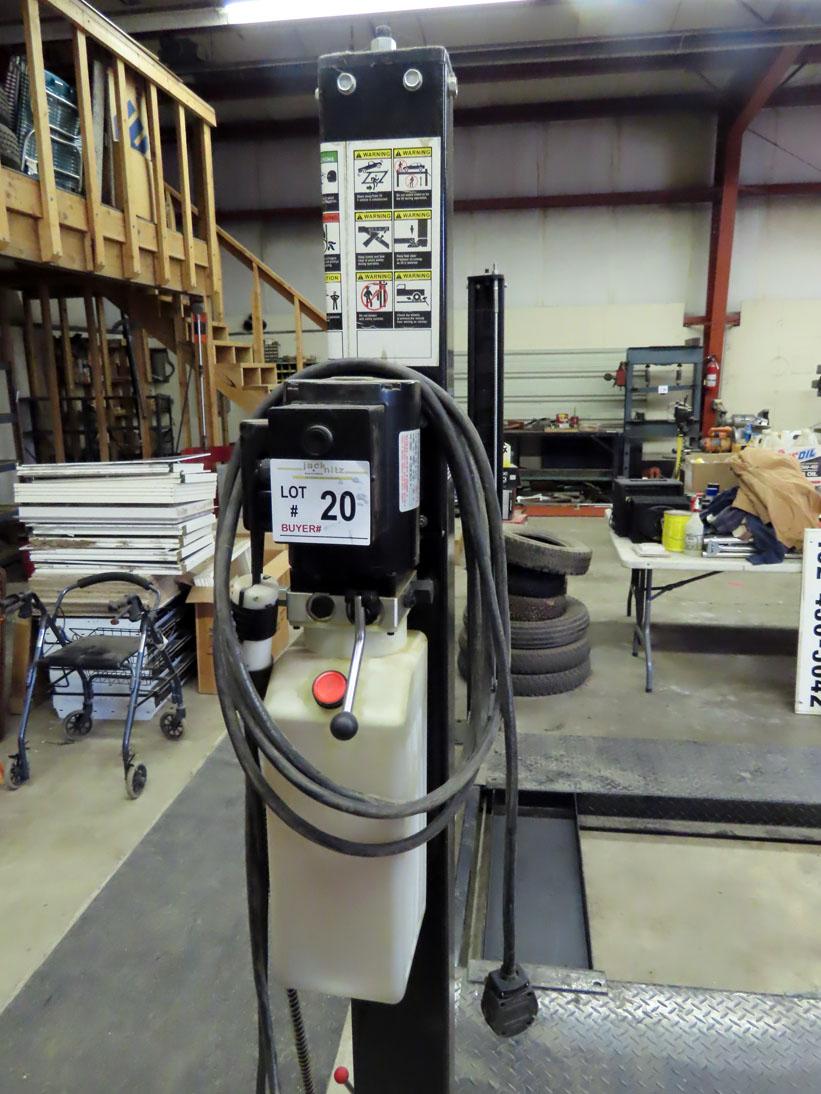 2008 Atlas Model Pro 8000 Hydraulic Drive-On 4 Post Car Lift, S#CEPCF02015, 8,000 lb. Lift Capacity,