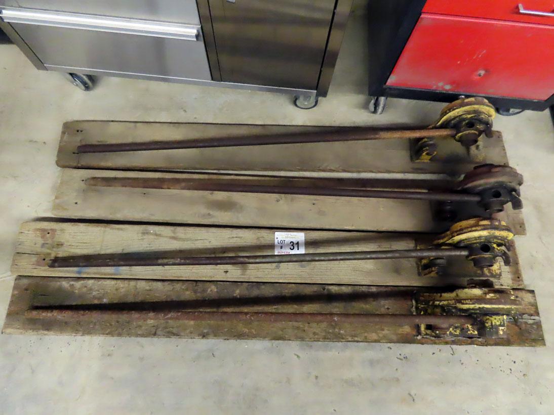 (4) Heavy Duty Rebar Benders.