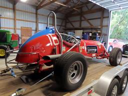 1953 Vintage Dirt Track Race Car, 331 Hemi V-8 Gas Engine (Runs Terrific)