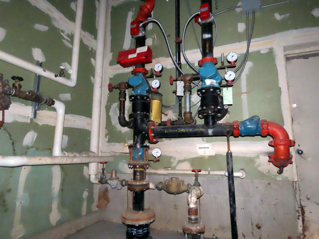 Fire Suppression System in Dillard's, T-Valves, Pressure Control Switches,