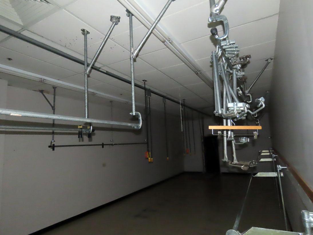 Room & Contents of Dry Cleaning Room: Overhead Rack System, Overhead Extens