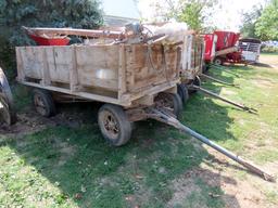 5'x10' Barge Wagon on Electric Gear with End Gate Seeder.