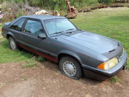 1989 Ford Mustang LX 2-Door Hatchback, 2.3 Liter Gas Engine, Automatic Transmission, Cloth Interior,