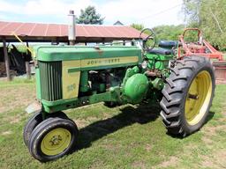 1957 John Deere Model 620 Gas Tractor, SN# 620-6222328, Narrow Front, Electric Start, John Deere 3-P