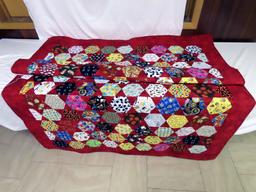Machine Quilted Blanket by Lisa Braasch, 5'x6' Long.