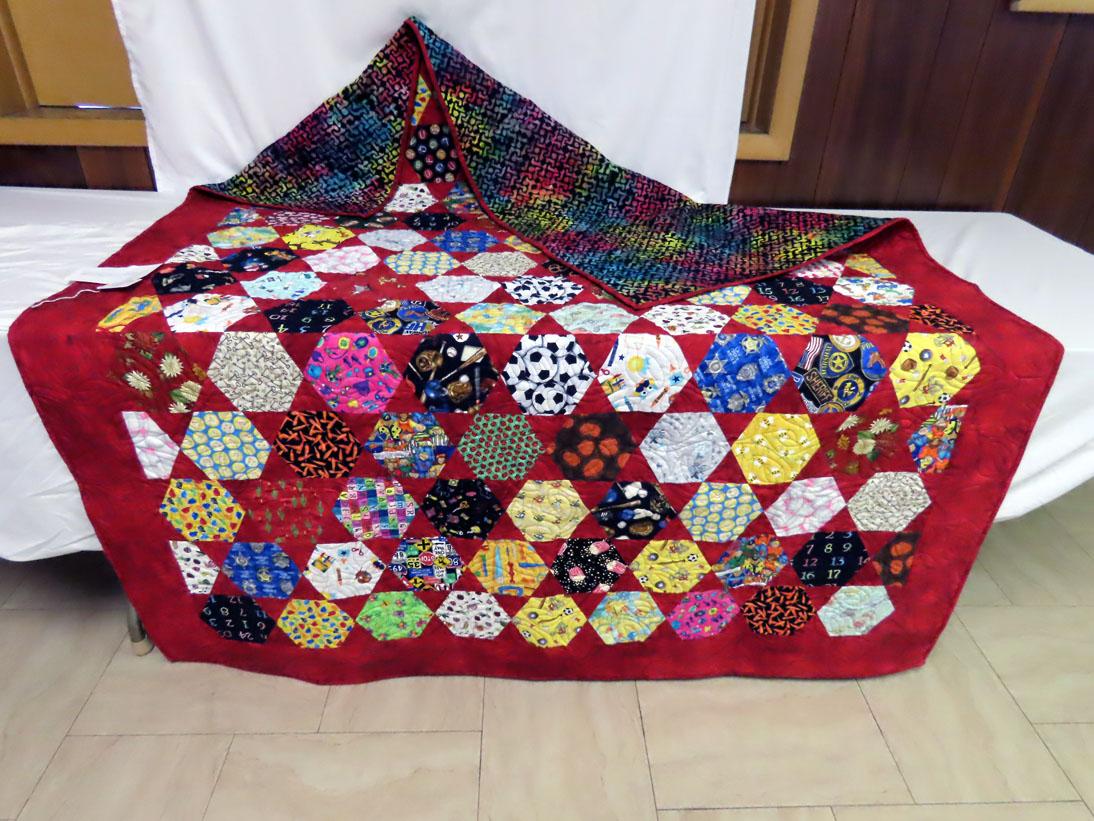 Machine Quilted Blanket by Lisa Braasch, 5'x6' Long.