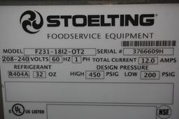 Stoelting Model F231-1812-OT2 Refrigerated Stainless Steel Commercial Frozen Yogurt Dispenser