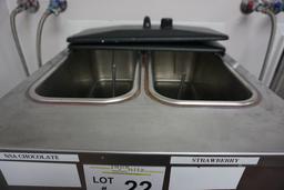 Stoelting Model F231-1812-OT2 Refrigerated Stainless Steel Commercial Frozen Yogurt Dispenser