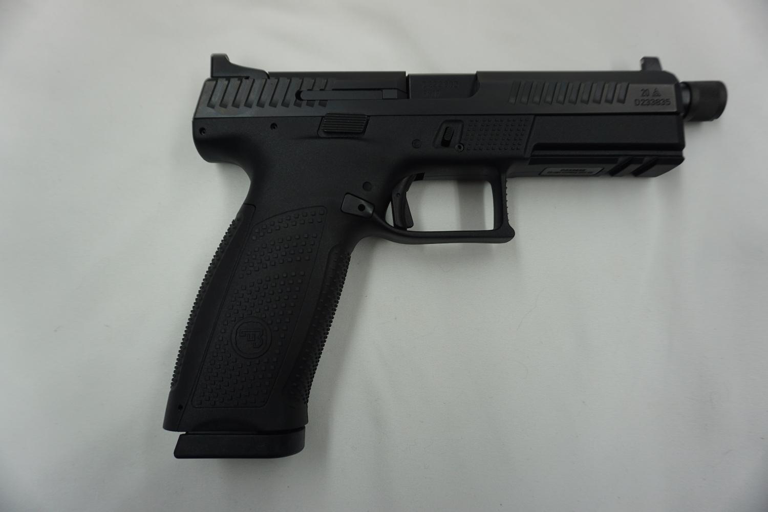 CZ Model P10 Semi-Auto Pistol, SN# D233835, 9mm Luger, 10-Round Magazine, Cleaning Brush, Suppressor