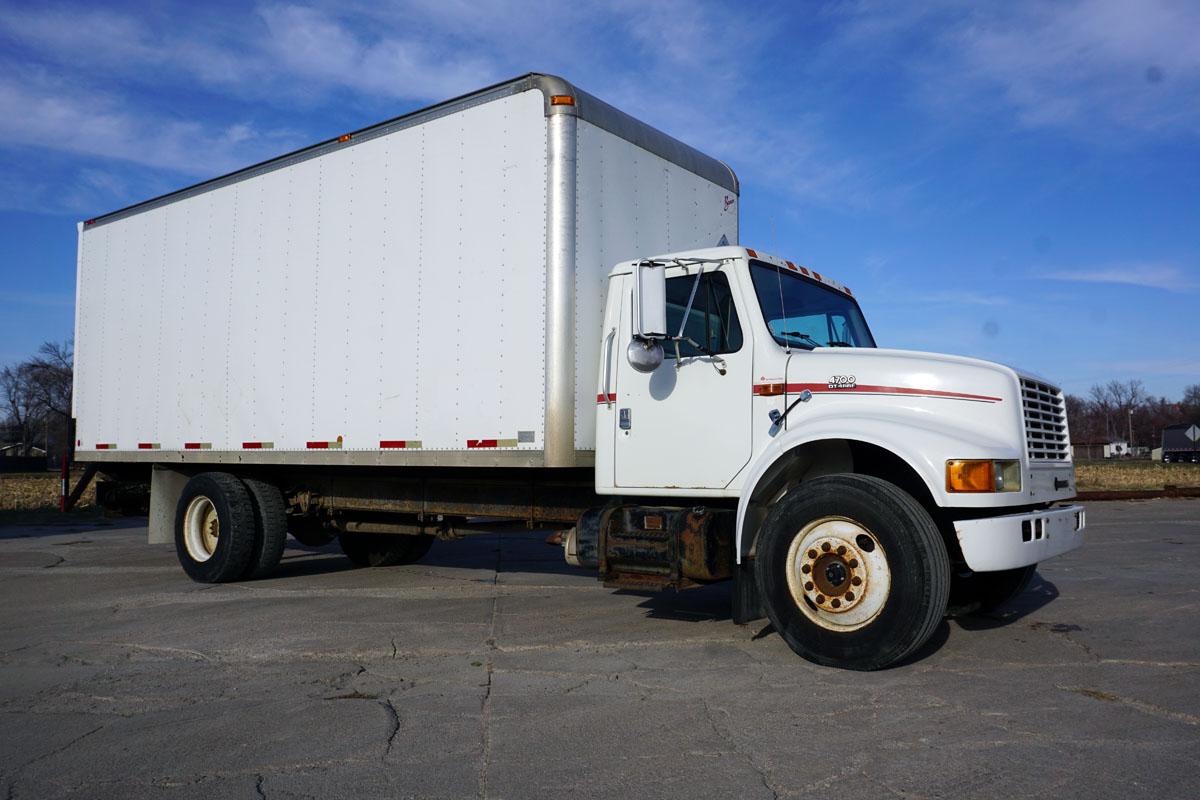 1999 IHC Model 4700 4x2 Single Axle Van Truck, VIN# 1HTSAAM4XH601207, DT 466E Turbo Diesel Engine, 6