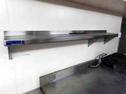 Universal 6' Stainless Steel Wall Shelf.