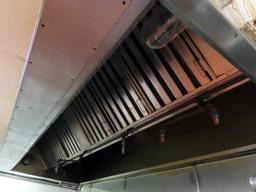 Kidde 4' x 10' Stainless Steel Overhead Exhaust Hood with Removable SS