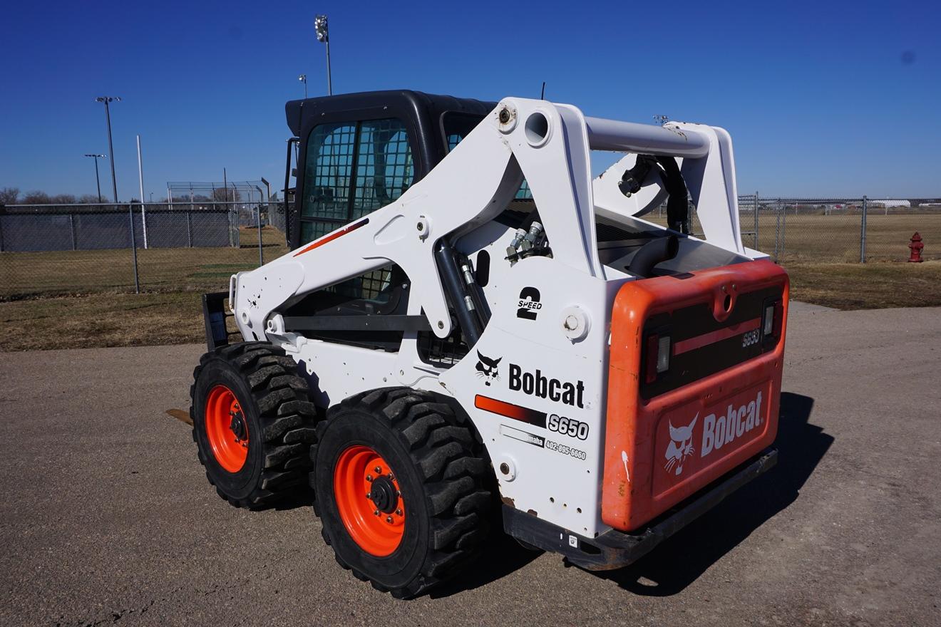 2018 Bobcat S650 Skidloader, SN# ALJ814347, Bobcat 4-Cylinder Diesel Engine, 2-Speed Transmission, C