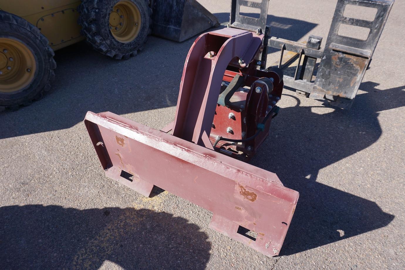 2018 Mini-Postmaster Hydraulic Vibratory Post Driver Skidloader Attachment, Max Post Diameter 8" (