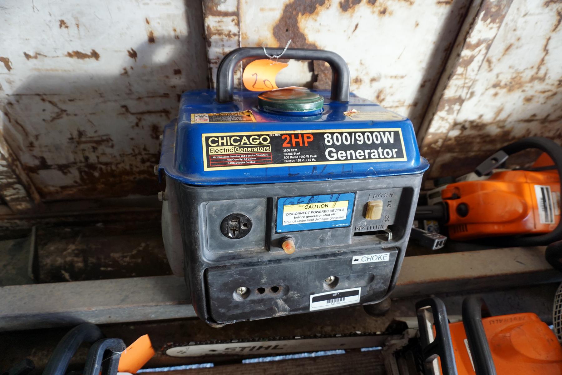 Chicago Electric Portable Generator-Tag #20