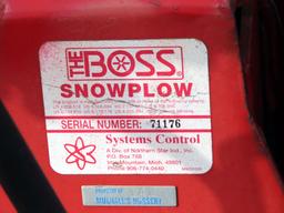 Boss 8'2" V-Plow Front Mount Snow Plow, SN# 71176, Hydraulic Lift & V-Angle, Light Kit, Powder