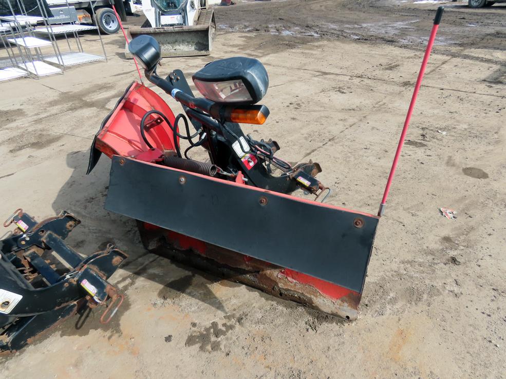 Boss 8'2" V-Plow Front Mount Snow Plow, SN# 71176, Hydraulic Lift & V-Angle, Light Kit, Powder