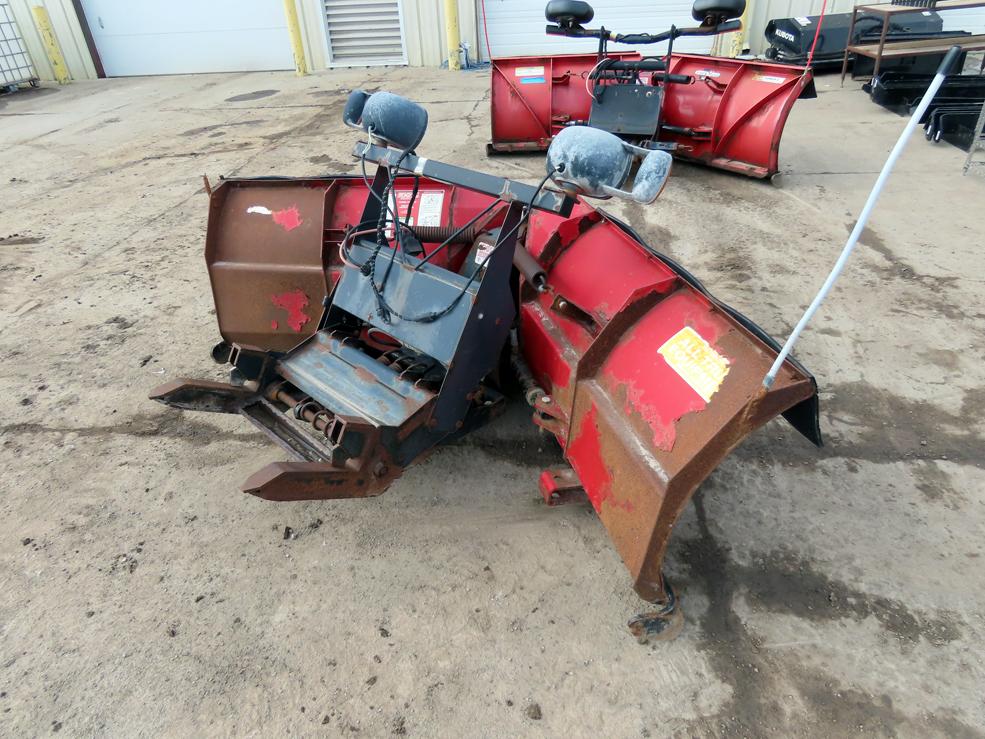 Boss 8'2" "Power-V" Front Mount V-Plow Snow Plow, SN# 37437, Hydraulic Lift & V-Angle, Light Kit