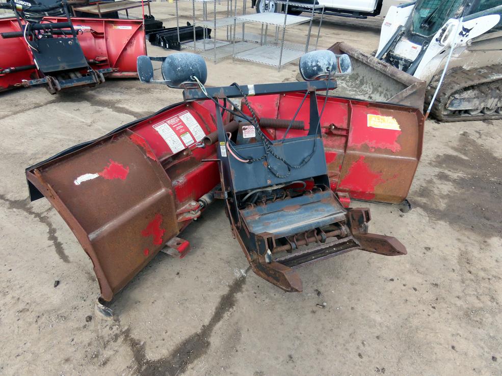 Boss 8'2" "Power-V" Front Mount V-Plow Snow Plow, SN# 37437, Hydraulic Lift & V-Angle, Light Kit