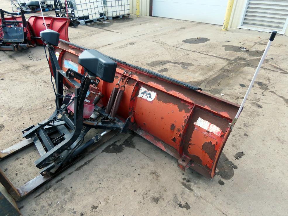 Western 8' Straight Front-Mount Snow Plow, Light Kit, No Cab Controls or Quick Mounts.