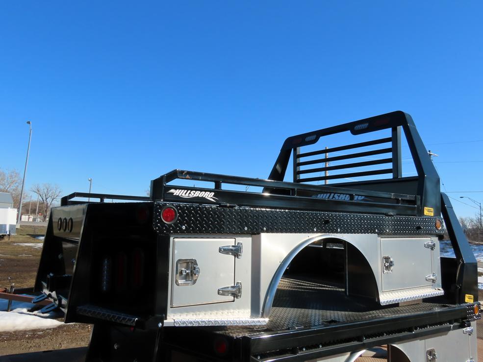 Hillsboro 1000 Series Hybrid Truck Bed, Steel Bed with Lower Aluminum Tool Boxes, 80" x 102" (fo