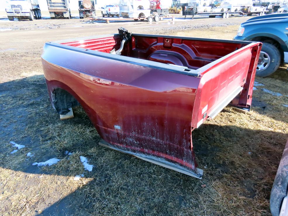 2020 Dodge Dually Long Pickup Box (Maroon) (This is a pickup box ONLY, not a full truck).