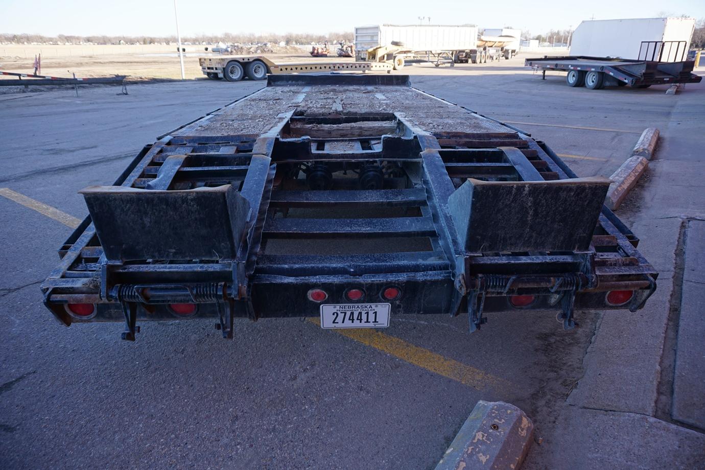 1995 Leadwell Tandem Dual Axle 25' Flatbed Equipment Trailer, VIN# 1L9BC12C6SL033884, 20' Main D