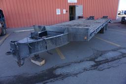 1995 Leadwell Tandem Dual Axle 25' Flatbed Equipment Trailer, VIN# 1L9BC12C6SL033884, 20' Main D