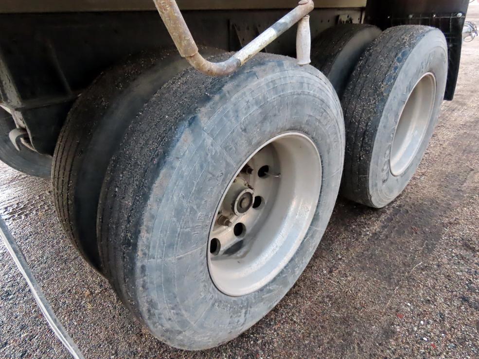 1991 Custom Built Tandem Axle Aluminum Pup Trailer, Cornhusker 800 12' Aluminum Dump Box w/Heavy D