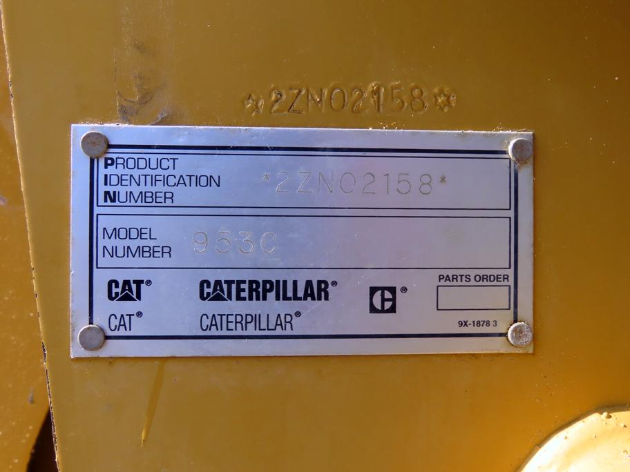 1999 Caterpillar Model 953C Crawler Loader, SN# 2ZN02158, Caterpillar 3116 Turbo Diesel Engine, Powe