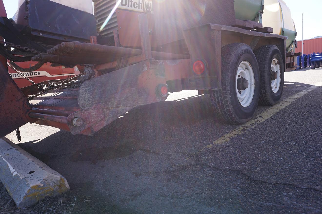 2000 Belshe Tandem Axle 16' Flatbed Tag Trailer with Folddown Ramps, 12,000lb GVW