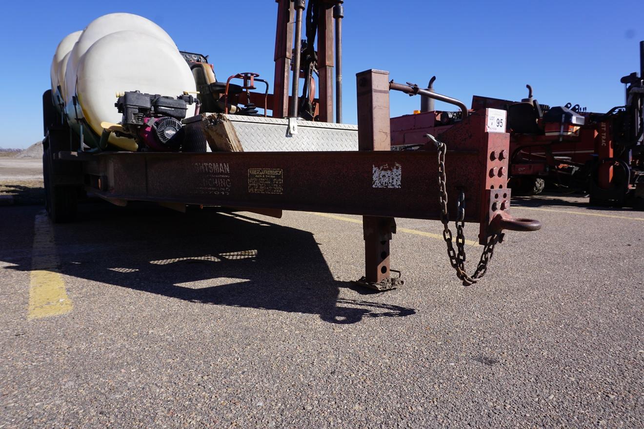 2000 Belshe Tandem Axle 16' Flatbed Tag Trailer with Folddown Ramps, 12,000lb GVW