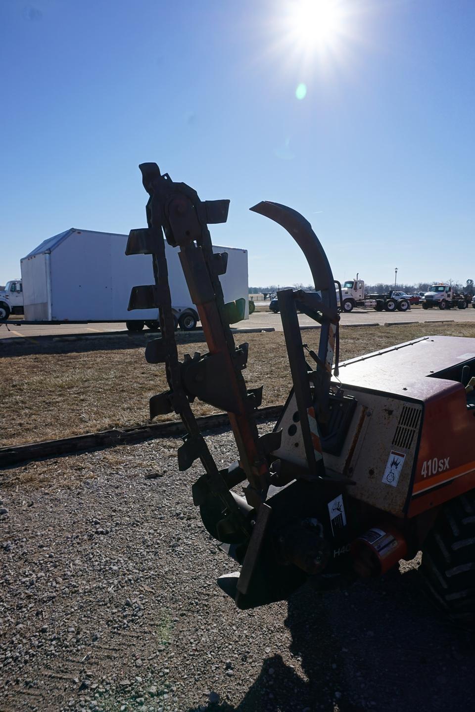 Ditch Witch Model 410 SX Walk Behind Trencher & Vibratory Plow Combo Unit, SN#4P0612, 1,756 Hours, L