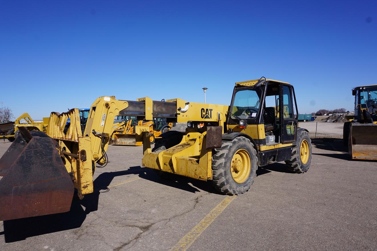 Caterpillar Model TH63 Rough Terrain Telehandler Forklift, SN# 3NN00559, Caterpillar 3204 Diesel