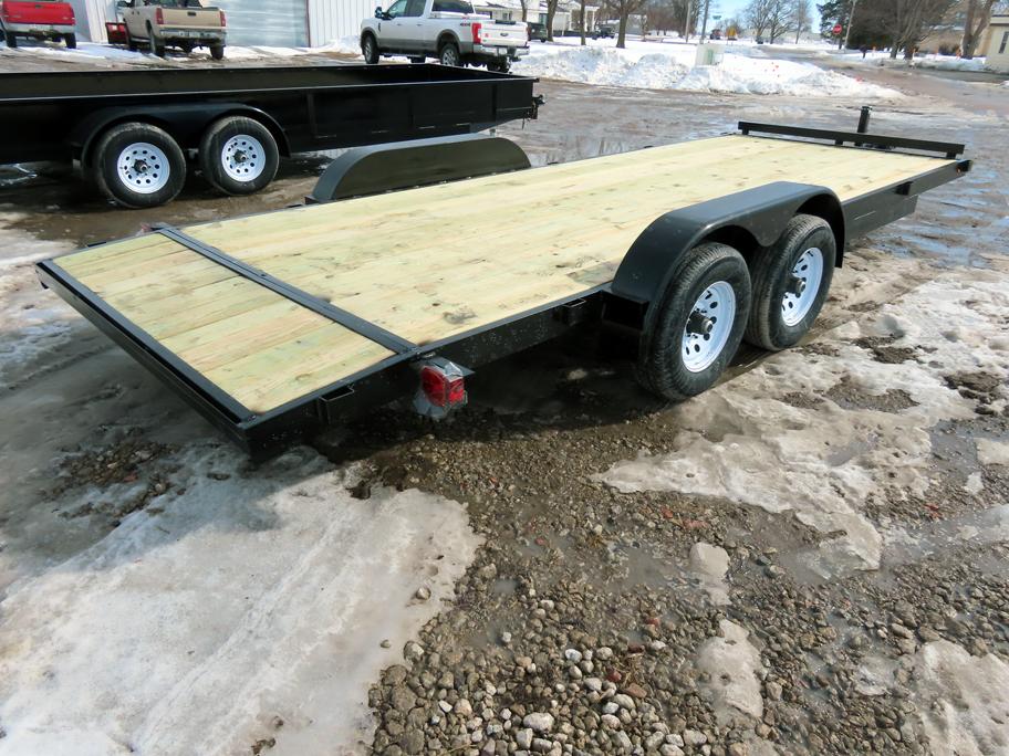 2021 New/Unused T3 Fabrication Custom Built Tandem Axle 20’ Flatbed Tag Trailer