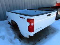2021 Chevrolet 3500 Single Wheel Pickup Box (White) (This is a pickup box ONLY, not a full truck).