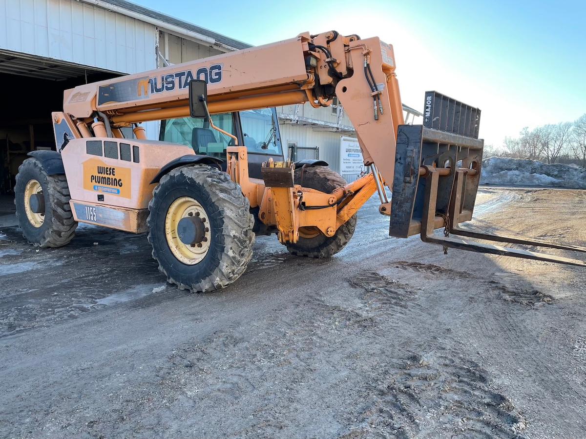 20.  Mustang Model 1155 Rough Terrain Telehandler Forklift, John Deere 4-Cylinder Turbo Diesel Engin