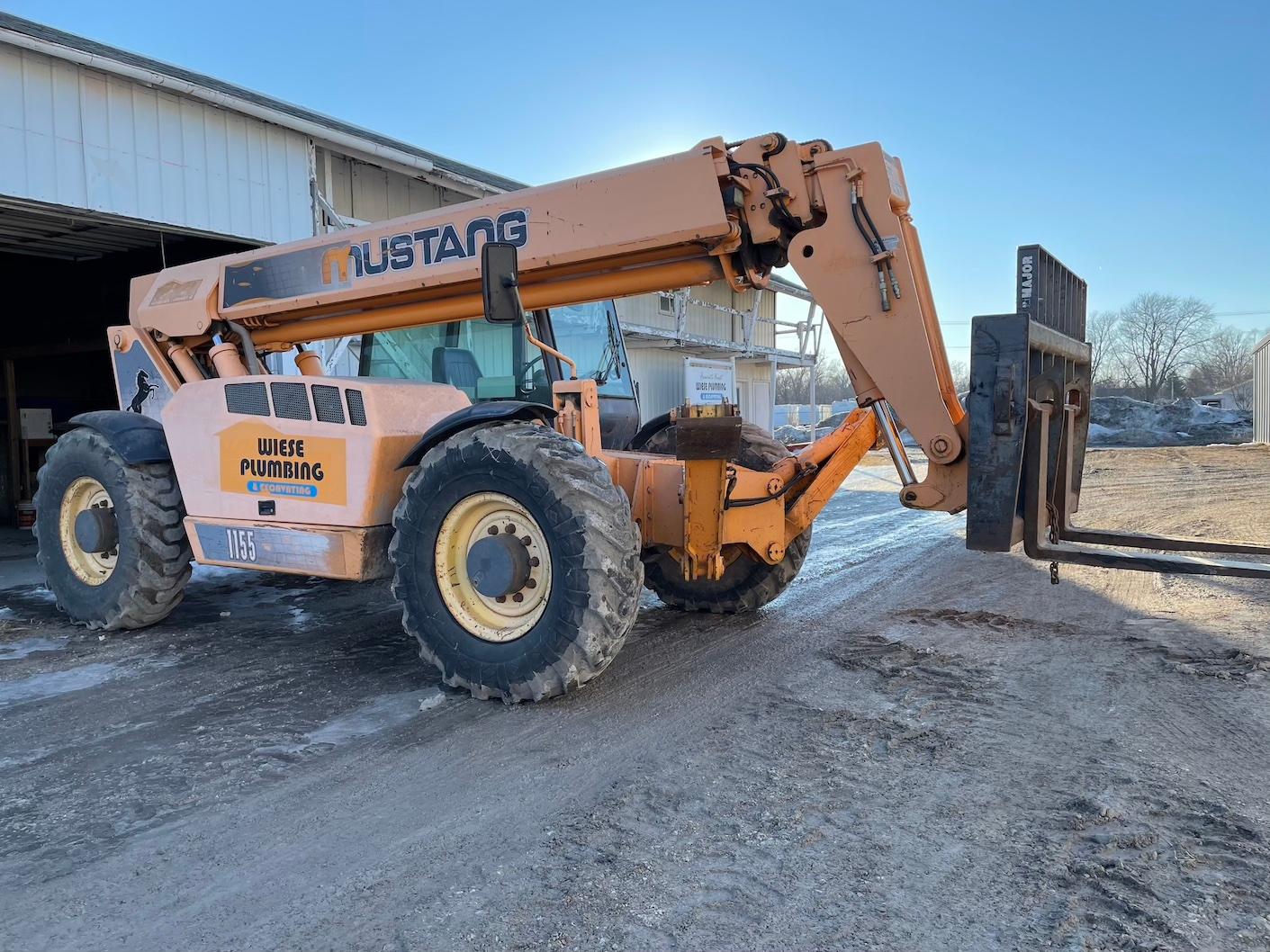 20.  Mustang Model 1155 Rough Terrain Telehandler Forklift, John Deere 4-Cylinder Turbo Diesel Engin