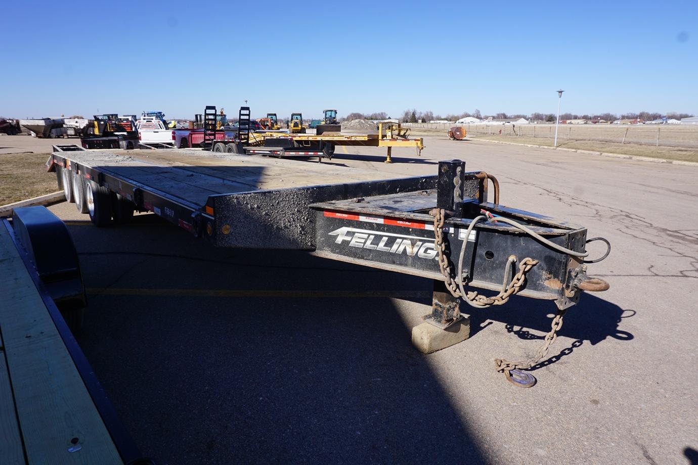 2016 Felling Model FT-50-3 JPPDQ Triple Dual Flatbed Equipment Tag Trailer, VIN# 5FTFA3730G1000597,