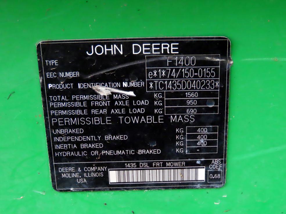 2004 John Deere 1435 II