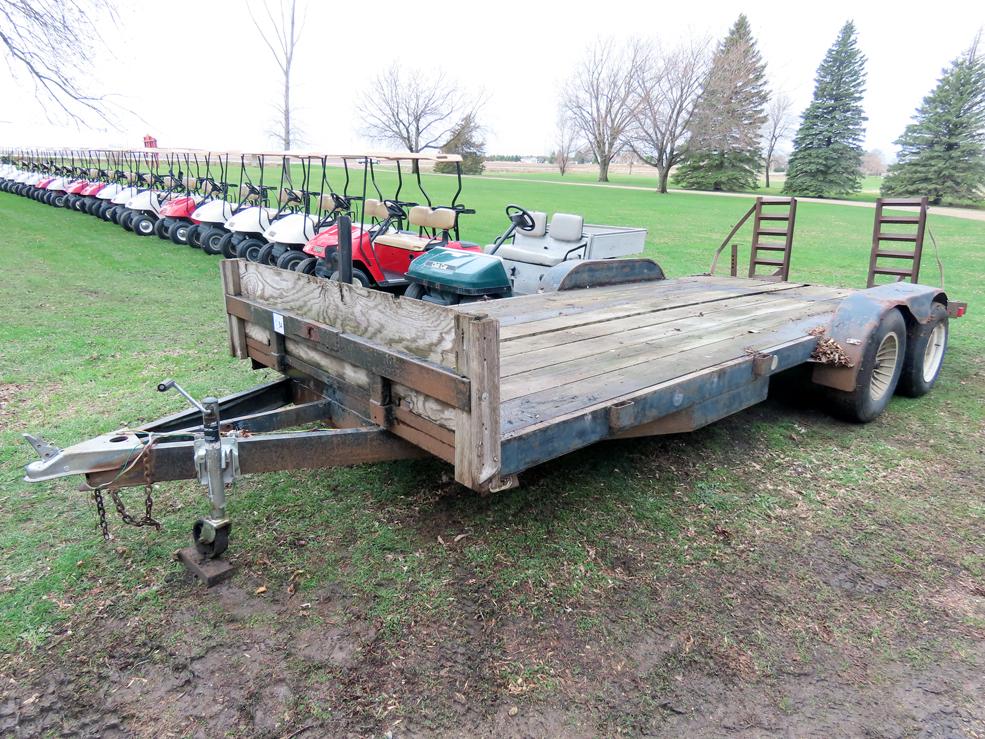 Shop Made 18' Tandem Axle Flatbed Tag Trailer