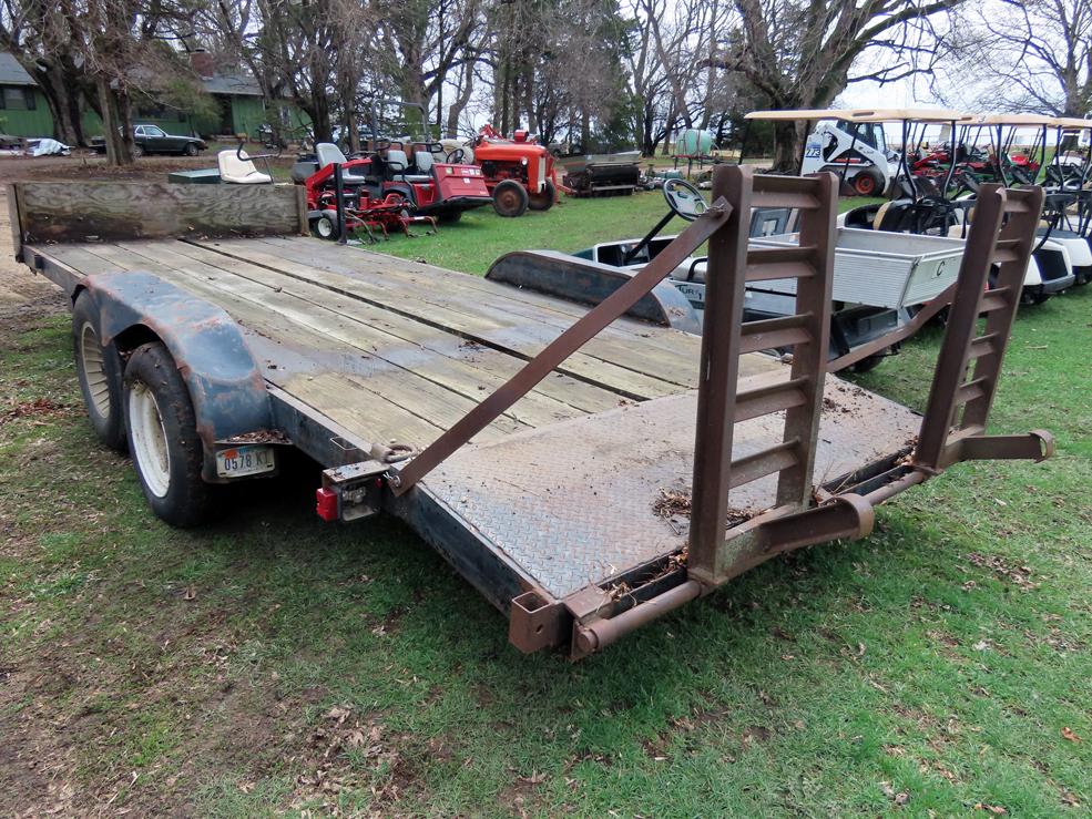 Shop Made 18' Tandem Axle Flatbed Tag Trailer